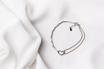 Load image into Gallery viewer, The Double Chain Valentine Bracelet
