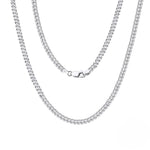 Load image into Gallery viewer, Silver chain necklace on a white background
