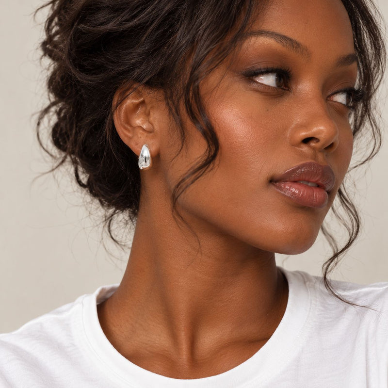 extra huggies worn by model