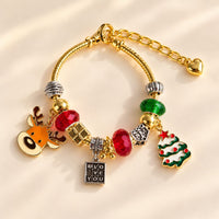 Christmas Charm Bracelet | Rudolph, Snowflake, Wreath & Tree