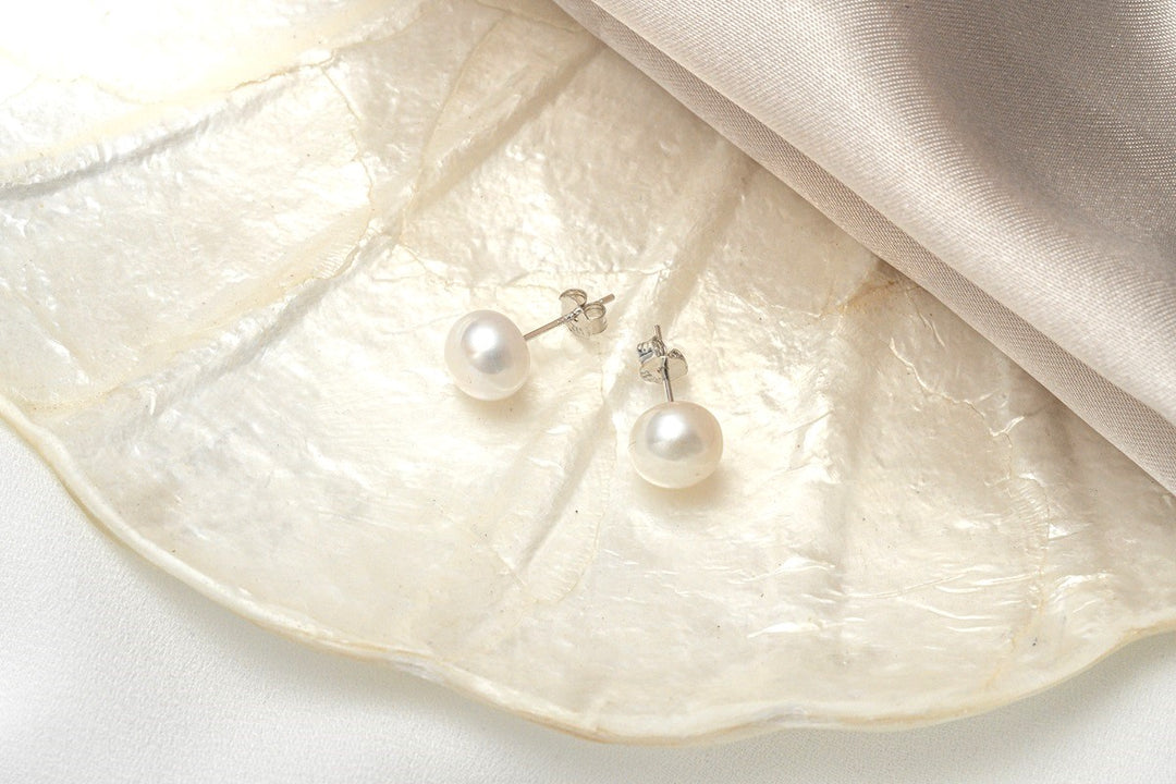 The Classic Pearl Button Stud