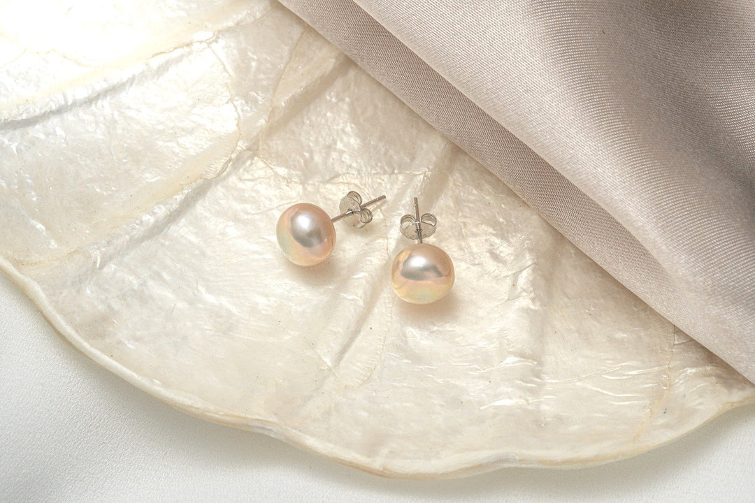 The Classic Pearl Button Stud