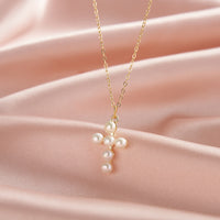 Rosary Hope Pearl Necklace