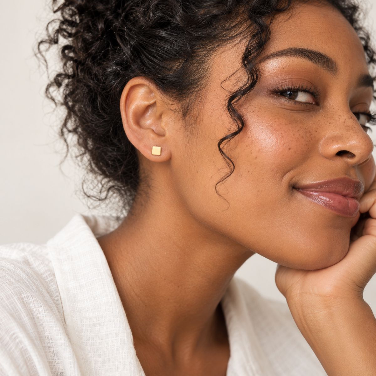 The Square Stud Earrings