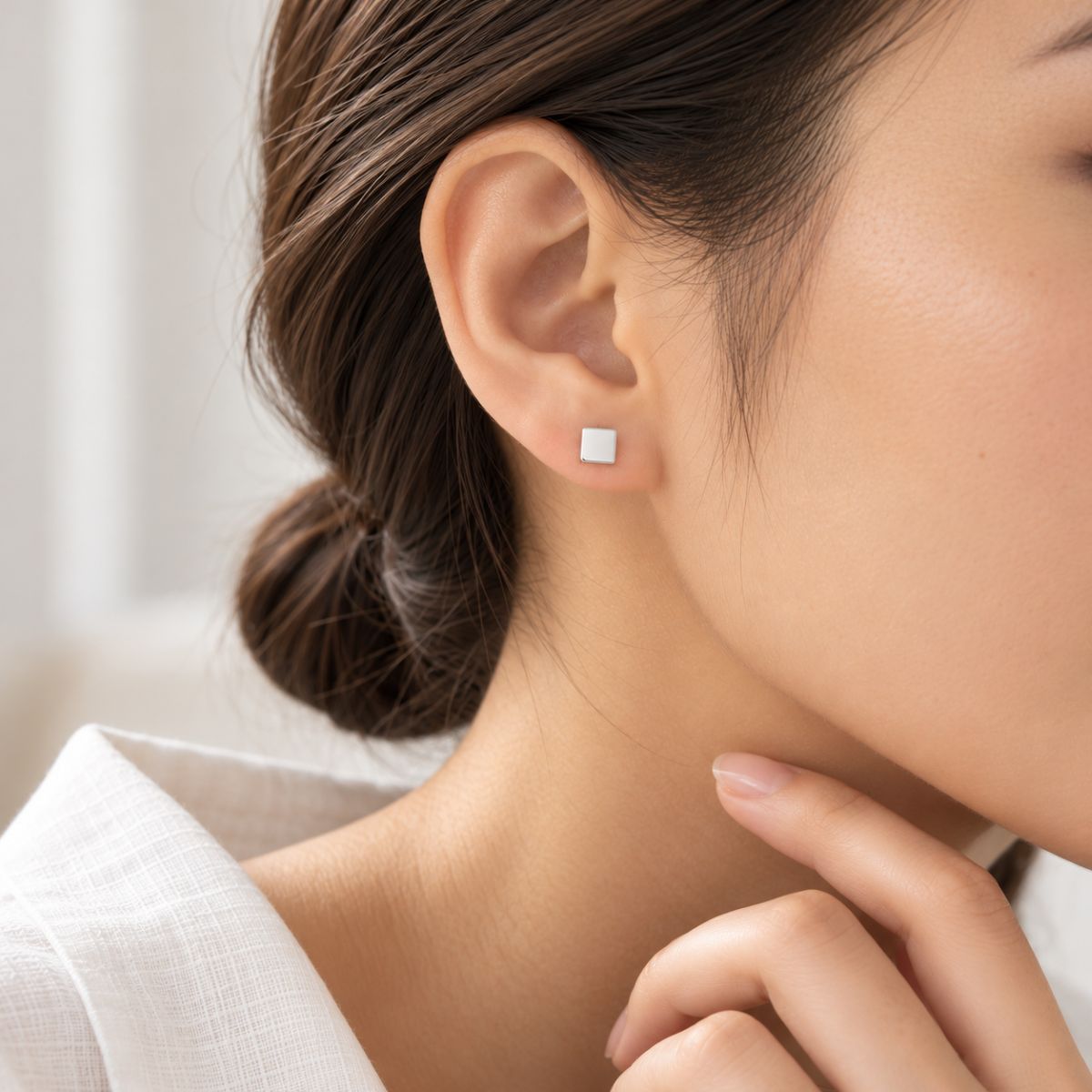 The Square Stud Earrings