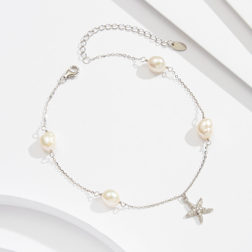 Full of Pearly Stars Anklet