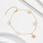 Load image into Gallery viewer, Full of Pearly Stars Anklet
