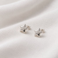 Sterling Silver Stars on plain white background