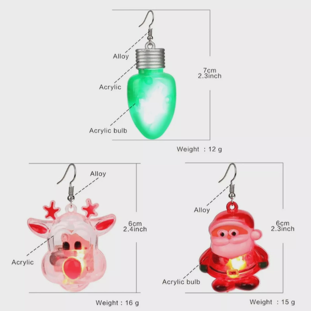 Christmas Light Earrings