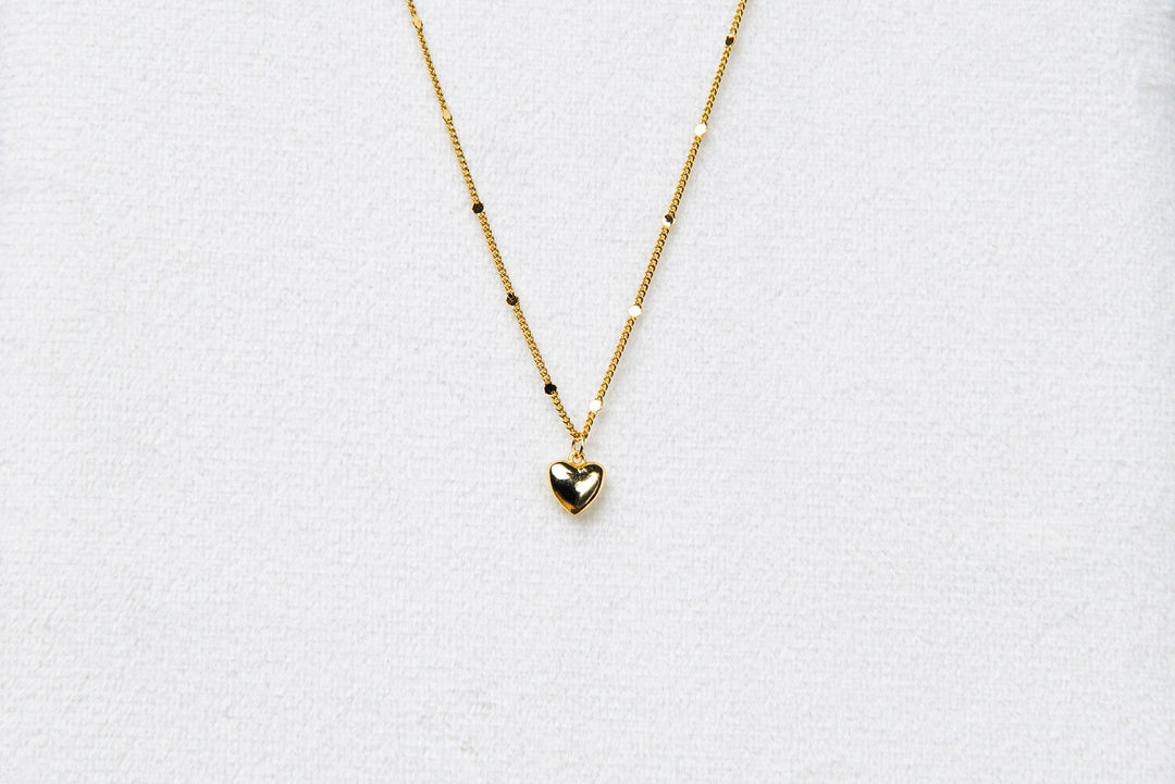 The Heartfelt Necklace with Beaded Chain