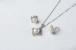 Load image into Gallery viewer, The Box Kite Zircon Pearl Set