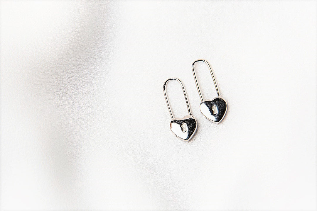 Heart Lock Earrings