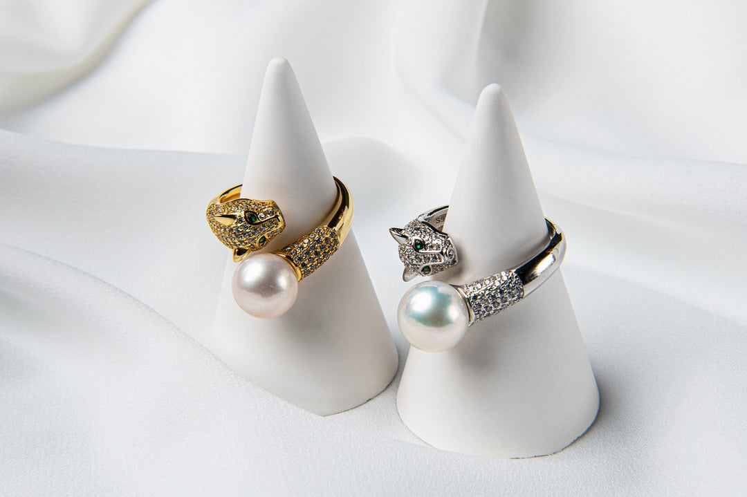Panther Pearl Ring