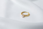 Load image into Gallery viewer, The Slim Band Pearl Ring