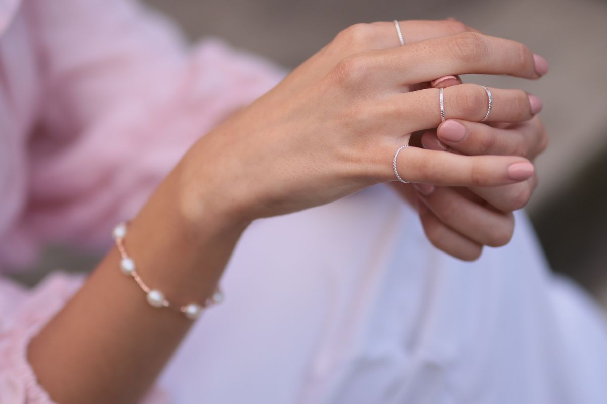 The Stack Me Rings Weave gaiafinejewels