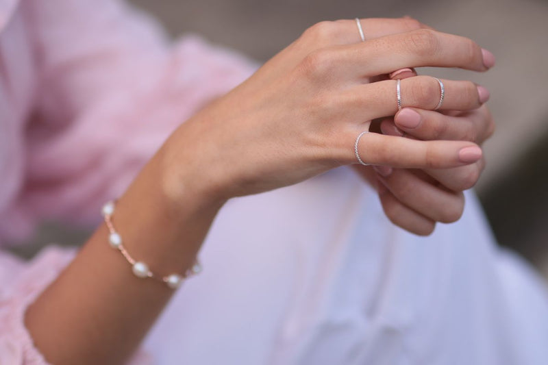The Stack Me Rings Weave gaiafinejewels