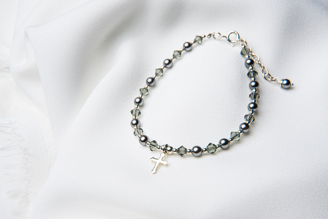 Rosary Cross Bracelet